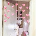 thumbnail image 3 of Beaded Curtain Girls' Pink Heart Shaped Curtain Living Room Decor Tassel Curtain Divider String Girl Room Sweet Beaded Window Valance(Color-04), 3 of 6