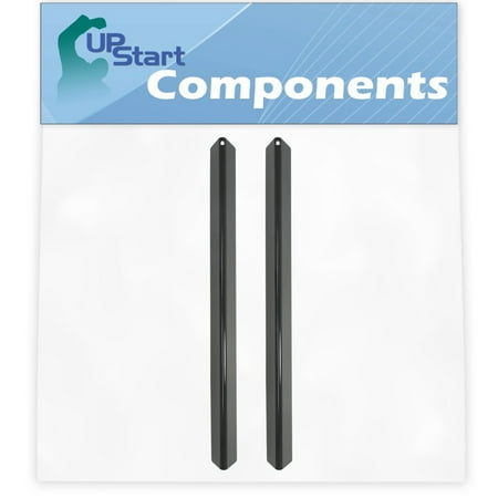 2-Pack BBQ Grill Heat Shield Plate Tent Replacement Parts for Weber 651701 - Compatible Barbeque Porcelain Steel Flame Tamer, Guard, Deflector, Flavorizer Bar, Vaporizer Bar, Burner Cover 21.5"