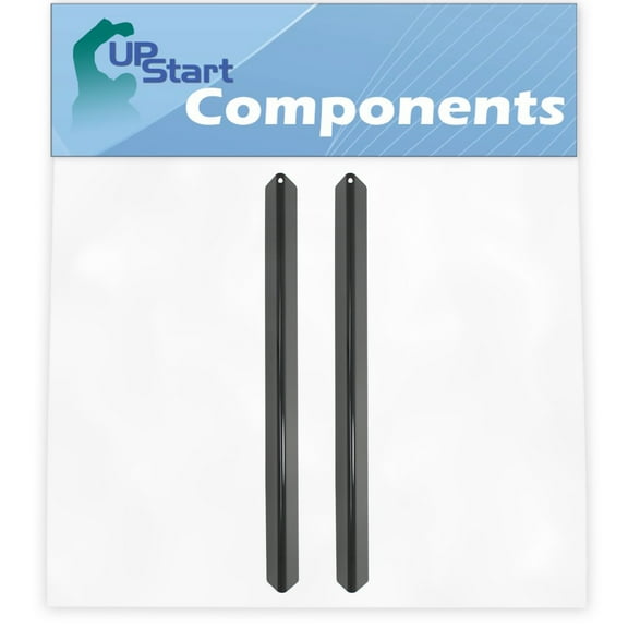 2 Pack BBQ Grill Heat Shield Plate Tent Replacement for Weber 3711001, 4411001, 7535, 3811001, 551201, 4511001, 551701, 651701, 651201, 551798, 651798 - Porcelain Steel Flame Tamer, Burner Cover 21.5"