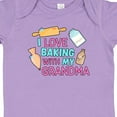 thumbnail image 4 of Inktastic I Love Baking with My Grandma Girls Baby Bodysuit, 4 of 5