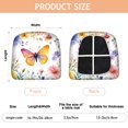 thumbnail image 3 of Pioneer Flower and Butterfly Seat Covers for Dining Room Chairs Set Of 6,Stretch Printed Washable Chair Seat Cover with Elastic Ties and Button,Removable Waterproof Couch Cushion Covers, 3 of 6