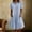*Light Blue, variant on ClodeEU Women's Collared Short Sleeve Shirt Dress,Casual Button Front Ruffle Hem A-Line Dress with Pockets Army Green,Women's Plus L
