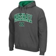 thumbnail image 2 of Men's Colosseum Charcoal Marshall Thundering Herd Arch and Logo Pullover Hoodie, 2 of 3
