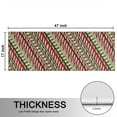 thumbnail image 5 of Kitchen Rugs Sets Of 2,Red and Green Christmas Striped Pattern Anti Fatigue Kitchen Mat Rugs Non Slip Washable,Decorative Kitchen Floor Mats for Kitchen,Sink,Laundry,17"X47", 5 of 5