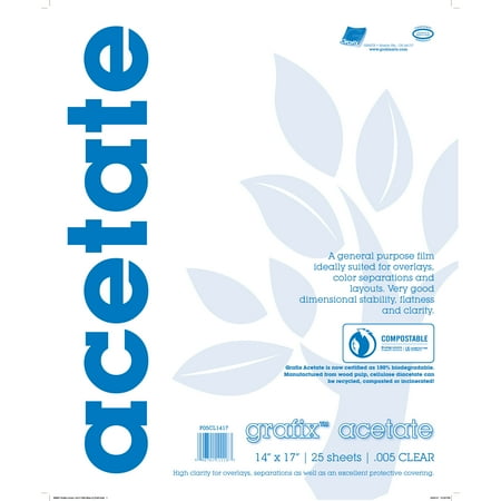 UPC: 0096701111183 | Grafix Clear Acetate Film  .005mm 14  x 17