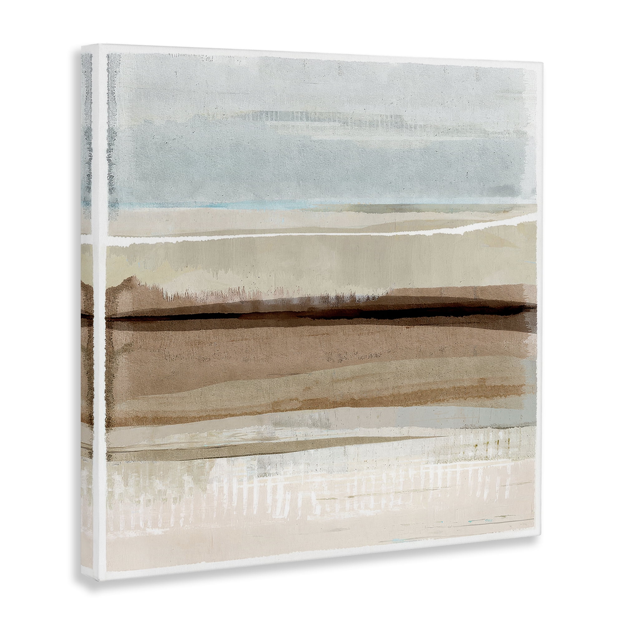 Stupell Industries Winter Sands Pattern Abstract Painting Wrapped Canvas Art Print Wall Art, 17 x 17