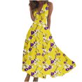 thumbnail image 2 of Titcea Summer Dresses for Women 2026 Deep V Neck Sleeveless Wrapped Chest Flowy Maxi Dresses Floral Printed Casual Elegant Dresses, Gifts for Mom/Her, 2 of 5