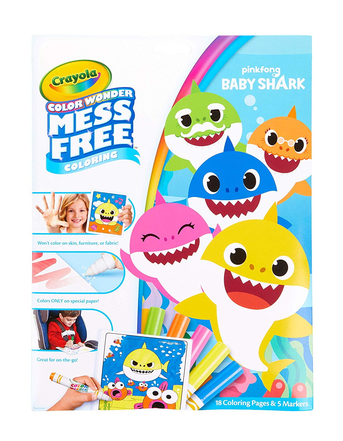 Color Wonder Coloring Book Pages & Markers, Mess Free Coloring, Gift