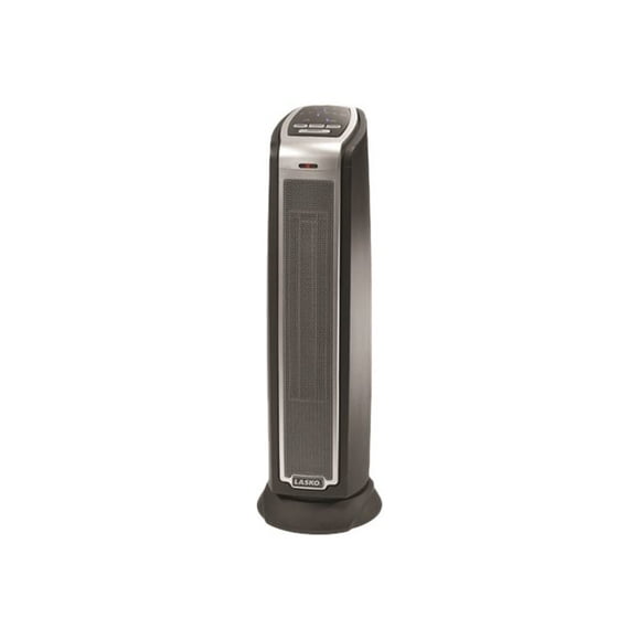 Lasko 5790 Oscillating Ceramic Tower Heater with Remote Control,Black 5790