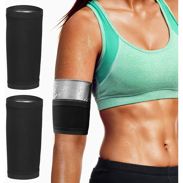 Arm Trimmer Bands, 1 Pair Upper Slimming Arm Compression Sleeves Shaper  Wraps for Flabby Arms, Elastic Sport Workout Exercise Armbands for Women  Men Girls Weight Loss 
