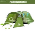 thumbnail image 5 of Ayamaya Camping Tents for 3 Person, Waterproof Light Motorcycle Tent 2 Room Design with Detachable Bedroom & Vestibule (167L�79W�51H inch), 5 of 7