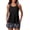 Black, variant on Summer Mae Blouson Tankini Swimsuits for Women 2025 Tummy Control Two Piece Bathing Suits with Sporty Pockets Swim Shorts