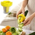 thumbnail image 2 of Spiral Curler Sharpener Crinkle Cutter Stainless Steel Carrot Flower Salad Decorating Maker Peeler for Fruits and Vegetable, Mini Funnel Spiral Slicer with Non- Salient Point, 2 of 7
