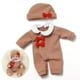 thumbnail image 1 of Conjunto de vestido navideño para muñecas Reborn de 30 cm | Disfraces navideños en rojo, marrón y rosa | Tela elástica de algodón, juguete fácil de vestir para niñas de 3 a 6 años, 1 of 5