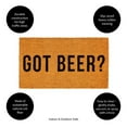 thumbnail image 5 of 28" x 16" Nature Coir Mat, Got Beer?, 5 of 6