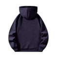 thumbnail image 4 of Men's Quarter Zip Hoodies Zip Up Hoodie Long Sleeve Drop Shoulder Sweatshirt Casual Pullover, 3XL, 4 of 6