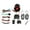 Black, variant on Universal Vehicle Burglar Alarm - Anti-theft System with 2 Remotes for Car Protection