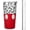 White and Red, variant on Cute Mouse Tumbler With Straw and Lid, Stainless Steel 10oz Insulated Coffee Travel Mug, Cartoon Mouse Gifts Cups for Women and Girls