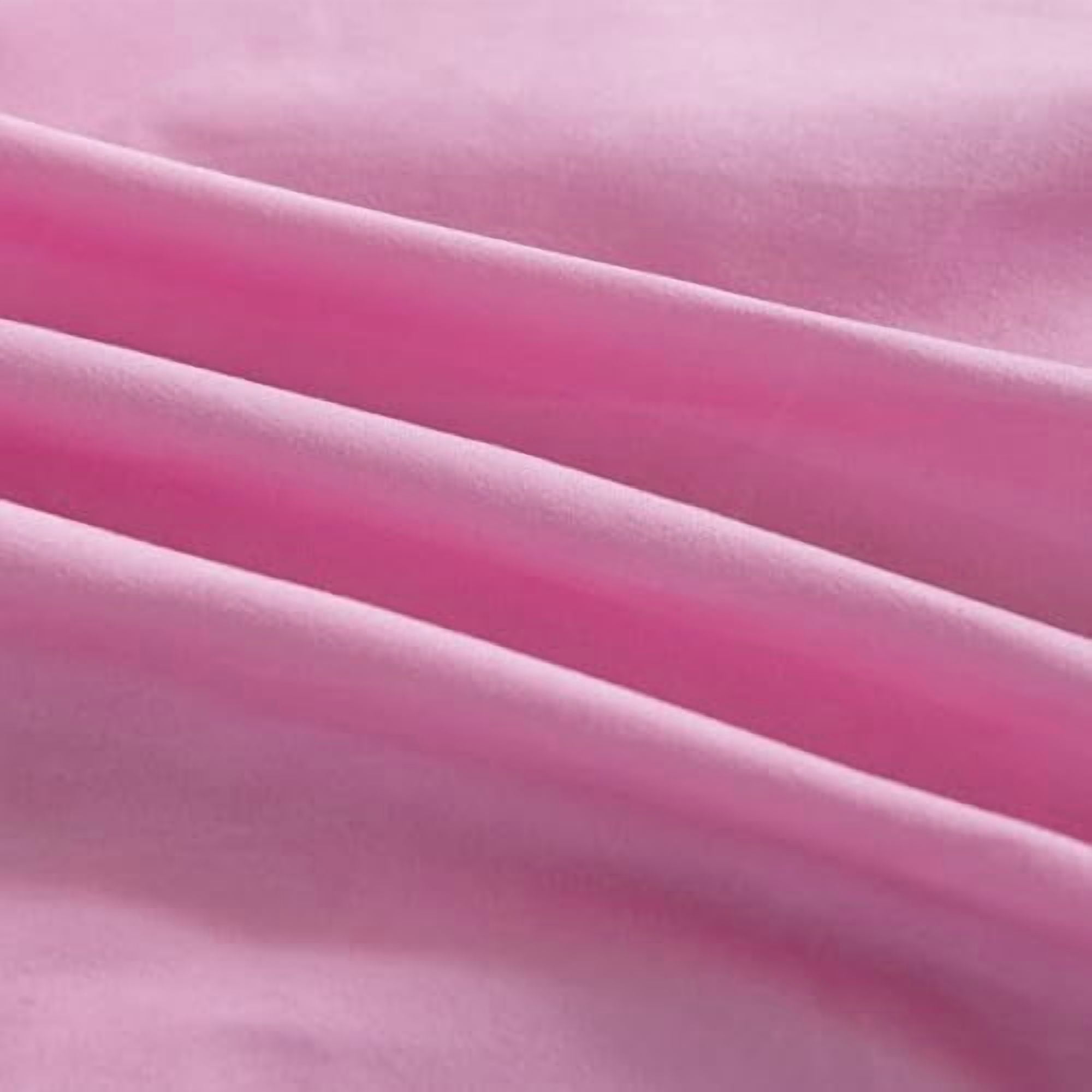 Bed Skirt Full Size Ruffled Bed Skirts with Split Corners, 14 Inch Drop Dust Ruffle Bed Skirt with Platform, 14 Inch Drop, Pink