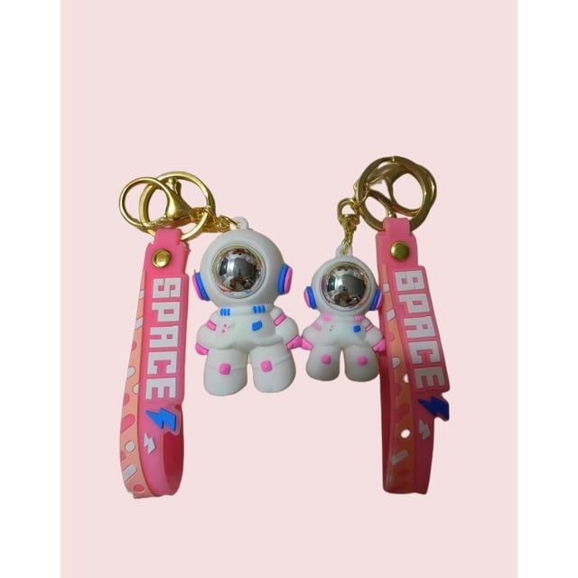 Llavero con forma de oso de pie, astronauta, piloto, universo creativo, moderno, para hombre y mujer