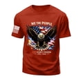 thumbnail image 6 of 250 Anniversary Usa T Shirt Patriotic Independence Day American Flag T-Shirt Memorial Day Tee Tops Casual Crew Neck Short Sleeve Beach (Red,XL), 6 of 6