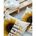 thumbnail image 2 of Outdoor Throw Pillow Cover Watercolor Sunflowers with Quotes Waterproof Cushion Covers 2 Pack Retro Wooden Plank Pillow Cases Home Decoration for Patio Garden Couch Sofa, 2 of 6