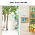 thumbnail image 3 of FanJu USB/Battery Operated Wireless Color LCD Weather Station Alarm Clock Indoor Outdoor Thermometer Hygrometer Barometer with Lunar Phase Comfort Display Snooze Function, 3 of 8