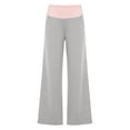thumbnail image 7 of Women Wide Leg Loungewear Pants High Waist Soft Stretch Comfortable Loose Casual Workout Yoga Trousers with Pockets Gray M, 7 of 7