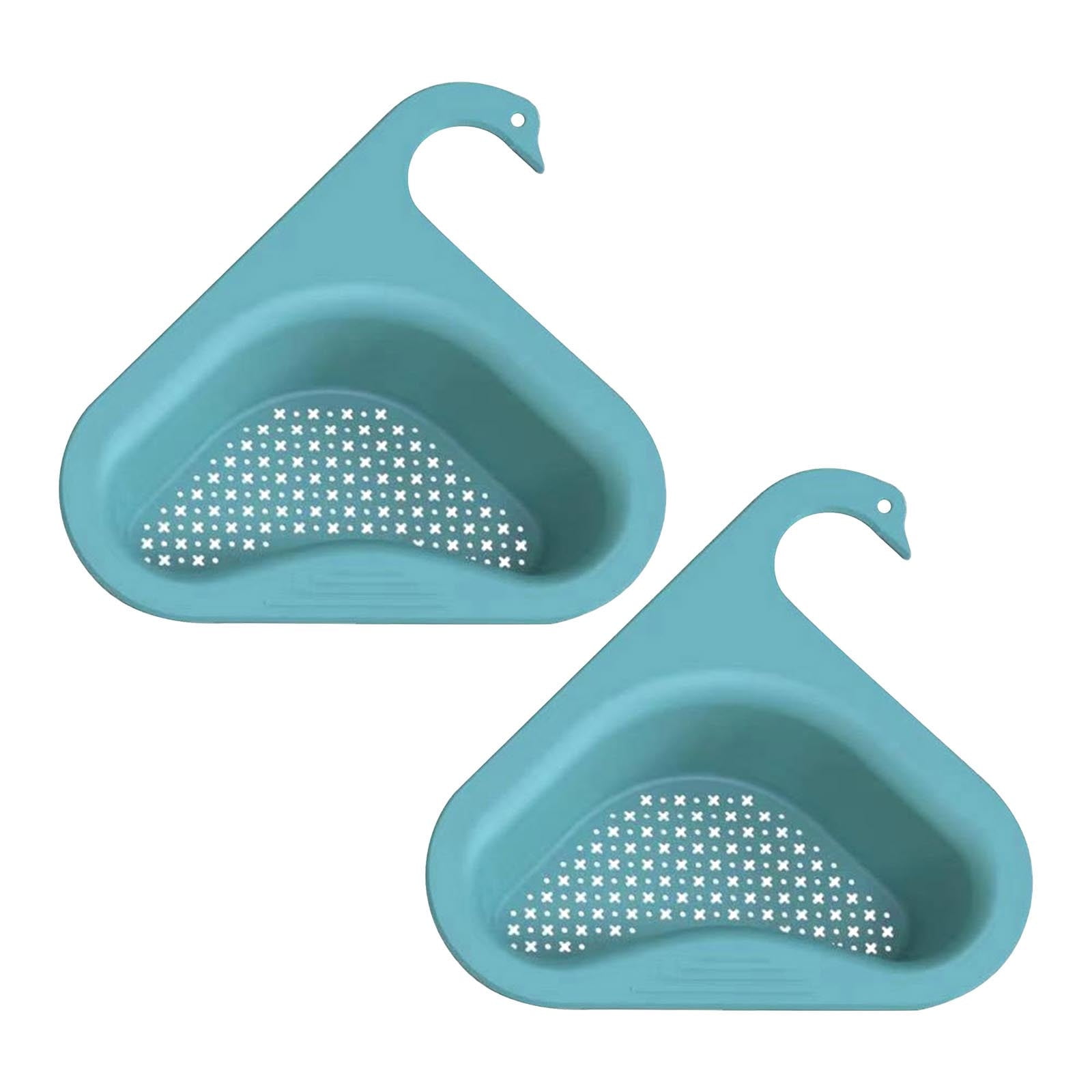 2Pcs MultiFunctional Hanging Filtering Draining Rack,Sink Strainer