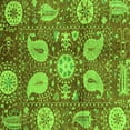 thumbnail image 1 of Ahgly Company Indoor Square Abstract Green Modern Area Rugs, 4' Square, 1 of 4