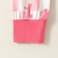 thumbnail image 7 of Weebloom Baby Sleepwear Long Sleeve Bowknot Prints Plaid Romper Jumpsuit Pajamas 3-6 Months Pink, 7 of 7