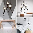 thumbnail image 4 of Lámpara colgante Hierro Araña creativa Lámpara colgante Luz de techo para habitación de niños Dormitorio Sala de estar Vestíbulo Cocina - Moderno - Lámpara no incluida Xemadio WL-00836, 4 of 8