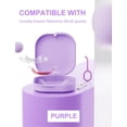 thumbnail image 2 of Frusde Retainer Case, Mouth Guard Case Cute Retainer Case with Retainer Removal Tool and Brush-Purple, 2 of 6