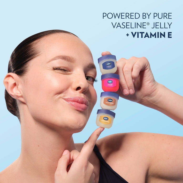 Vaseline Lip Therapy For Dry, Chapped Lips Original Mini Hydrating Lip Balm, 0.25 oz