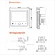 thumbnail image 4 of 16A Tuya Smart WiFi Termostato Agua Calefacción Eléctrica por Suelo Radiante Agua Gas Caldera Controlador de Temperatura para Negro, 4 of 5