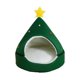 thumbnail image 2 of Suministros para fiestas navideñas para mascotas, perrera cerrada cálida de invierno con árbol de Navidad, nido para gatos de bolsa mongola extraíble y lavable., 2 of 5