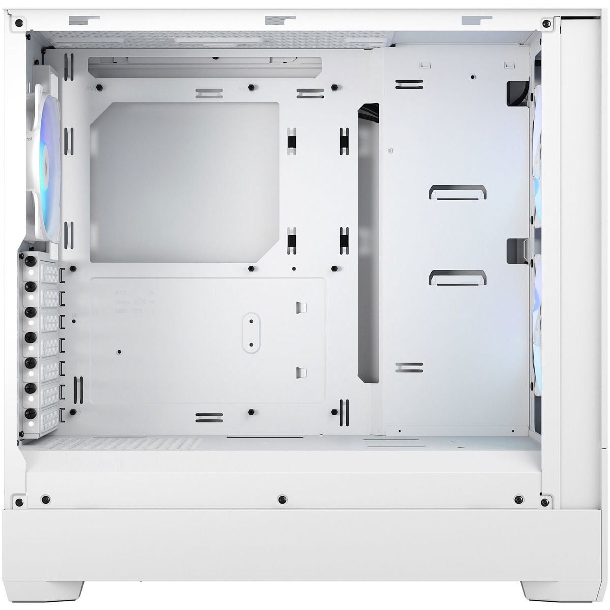 Fractal Design Pop Air RGB White TG ATX High-Airflow Clear Tempered Glass Window Mid Tower Computer Case