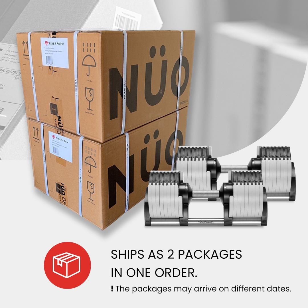 NUOBELL Adjustable Dumbbells Pair 5-80 lbs : the Adjustable Dumbbell Set to Replace 16 Sets of Dumbbells. Add Nuobell Dumbbells 80lb and Free Weights to Your Home Gym. Just Twist the Handle to Adjust