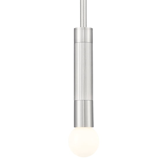 Z-Lite 1956P-Rod Stari 5" Wide Rod-Hung Mini Pendant - Nickel