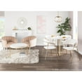 thumbnail image 5 of Tania Contemporary/Glam Accent Chair in Gold Metal and Champagne Velvet by LumiSource, 5 of 11