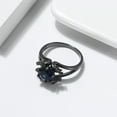 thumbnail image 5 of Dragon Ring for Women Solitaire Cz Black Gothic Engagement Ring Ginger Lyne Collection, 5 of 7