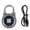 Blue, variant on BIMZUC Fingerprint Padlock Bluetooth App Control IP65 Waterproof Safety Electronic Lock for Locker Drawer Office Gym Black 5.11 inches / 13 cm