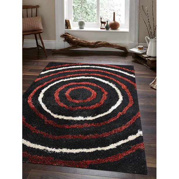 Rugsotic Carpets Hand Tufted Polyester 9' x 12' Geometric Area Rug