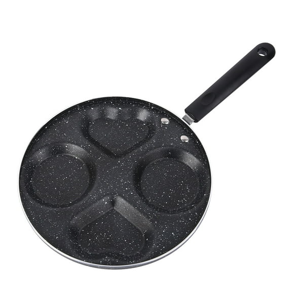 1 sartén antiadherente para cocinar huevos, ideal para el desayuno en casa.