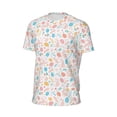 thumbnail image 6 of Wukai Happy Easter Print Men's Short-Sleeved Mesh T-Shirt,Quick-Dry Short Sleeve Workout T-Shirt-Small, 6 of 8
