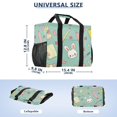thumbnail image 3 of Large Hand-Held Storage Bag Kitchen Reusable Grocery Bags， Travel Tote Bags， Waterproof Tote，Laundry Bag，Beach Bag， Pool Bag Rabbit Pencil, 3 of 8