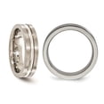 thumbnail image 3 of Bague en Titane Brossée et Polie pour Femmes Ou Hommes (6mm), 3 of 4