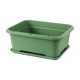 thumbnail image 1 of Macetero de verduras, caja de flores para Patio, porche rectangular, decoración de balcón, alféizar de ventana con bandeja, contenedor, maceta para verde oscuro, 1 of 9