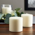 thumbnail image 2 of 12 Packs: 3 ct. (36 total) Basic Elements 3" x 3" Ivory Pillar Candles by Ashland, 2 of 8