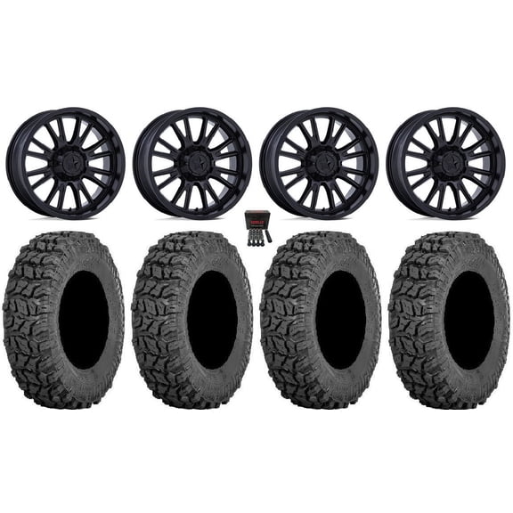 MSA ThunderLips 14" Wheels Black 28" Coyote Tires Polaris RZR XP 1000 / PRO XP / Ranger XP 900/1000